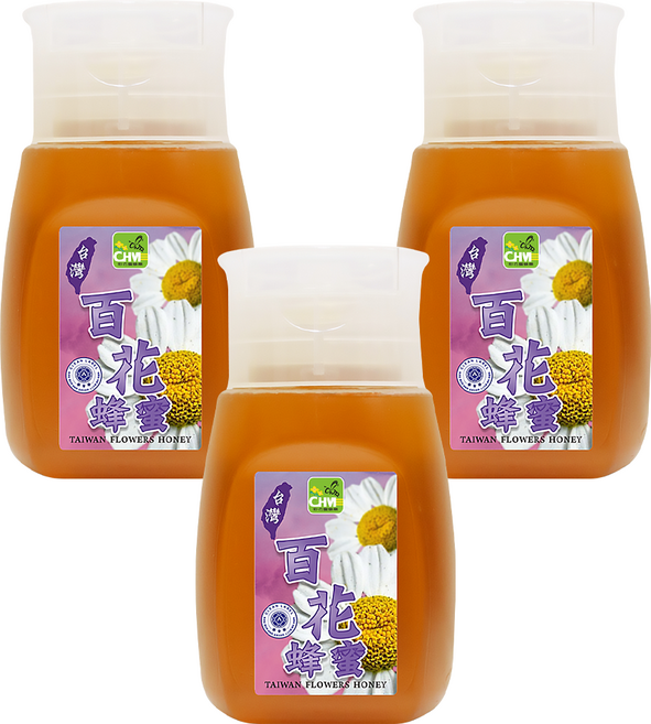 彩花蜜 台灣百花蜂蜜, 350g, 3瓶