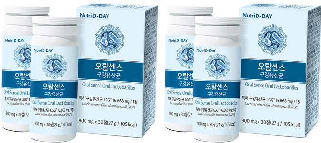 Nutri D-DAY Oral Sense乳酸菌錠 27g, 30顆, 4瓶