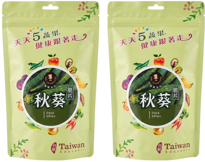MR.JOHNSON 強森先生 秋葵脆片, 60g, 2包