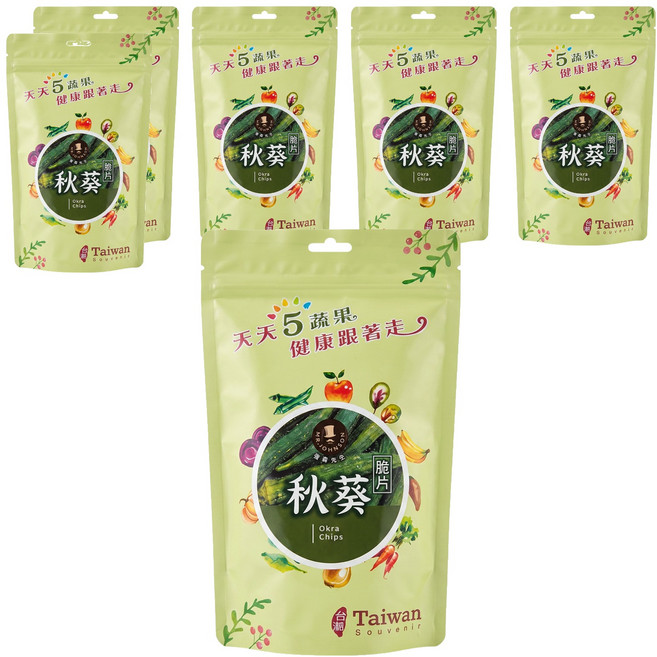 MR.JOHNSON 強森先生 秋葵脆片, 60g, 6包