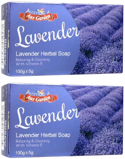 Aus Garden 澳維花園 台灣公司貨 亮白健康皂 薰衣草, 100g, 2個