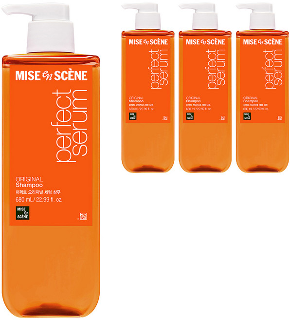 mise en scene 魅尚萱 完美經典精華洗髮乳, 680ml, 4個