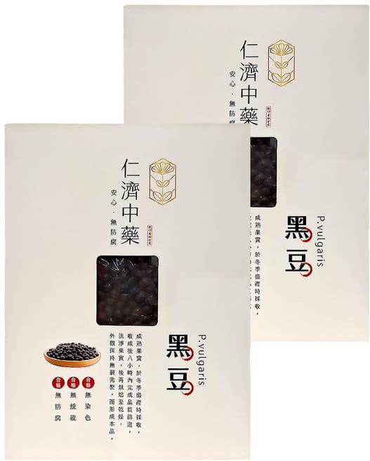 仁濟中藥 黑豆, 300g, 2盒