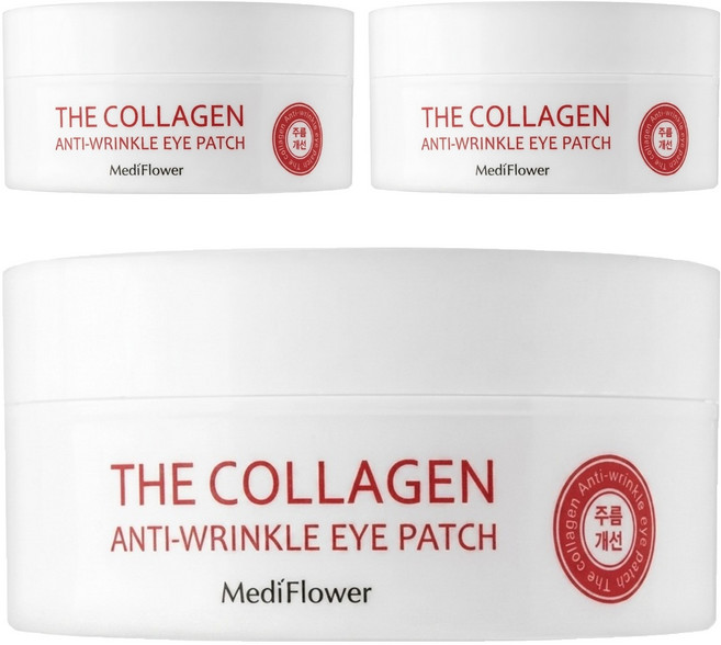 MediFlower 台灣公司貨 膠原蛋白緊緻保濕眼膜, 3組, 60入