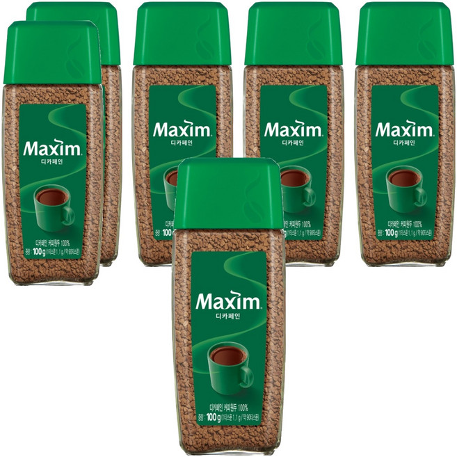 Maxim 麥心 低咖啡因原豆即溶咖啡, 100g, 6個