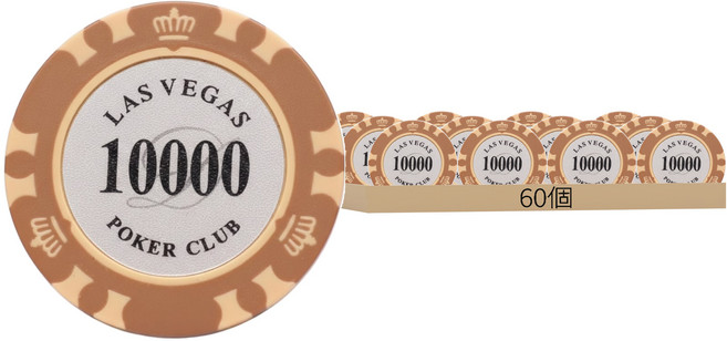 遊戲籌碼 60p, 多色, 1組