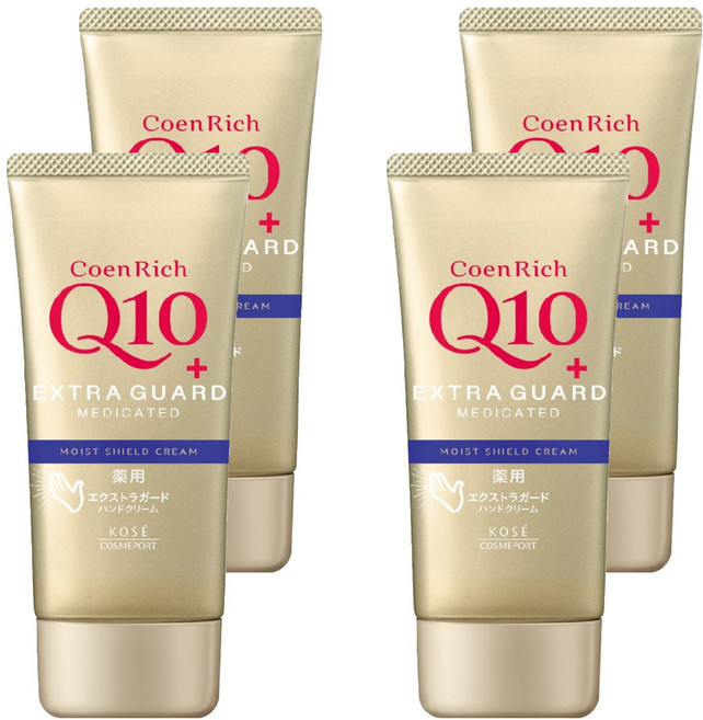 KOSE 高絲 CoenRich Q10 活齡 台灣公司貨 美白護手霜 賦活, 80g, 4條