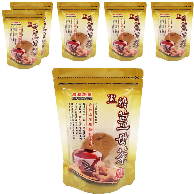 自然原素 黑糖薑母茶, 240g, 1包, 6包