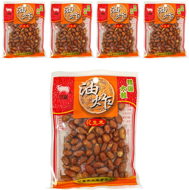 可富 油炸花生米, 60g, 5包