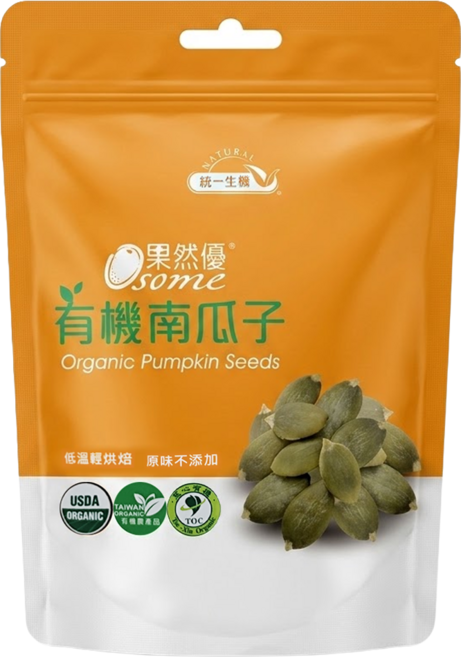 統一生機 Osome 果然優 有機南瓜子, 180g, 1包