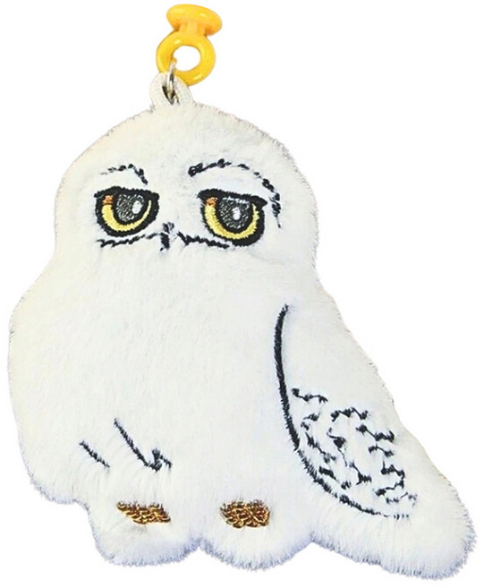 Harry Potter 哈利波特 可愛造型毛絨玩偶公仔吊飾, 13cm, 嘿美 白色, 1個