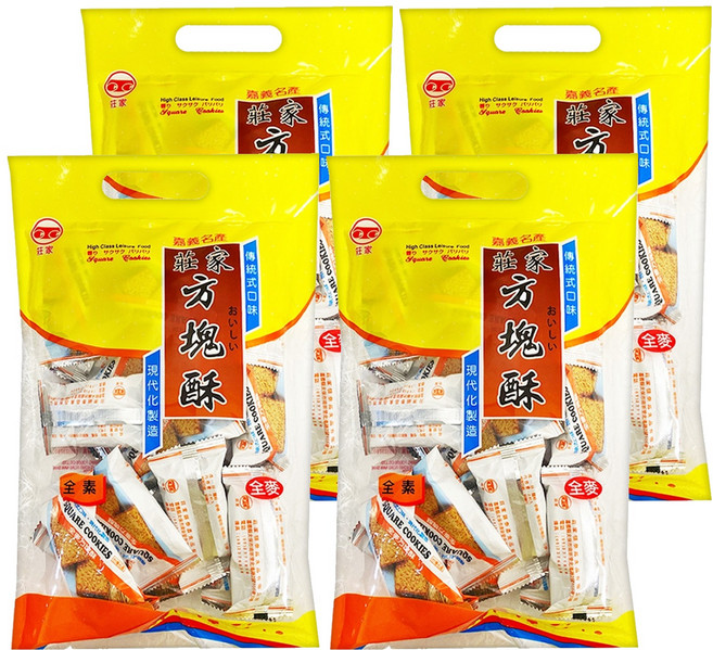 莊家 全麥方塊酥, 330g, 4袋