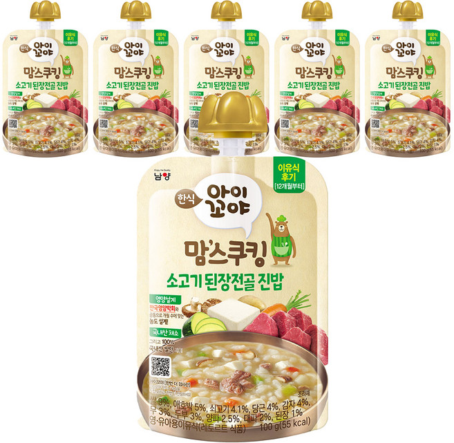 Mom'S Cooking 愛給呀 12個月以上, 牛肉大醬鍋燉飯, 100g, 6個