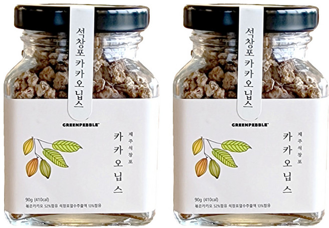 JEJU SEOKCHANGPO 可可碎粒 隨機出貨, 90g, 2個