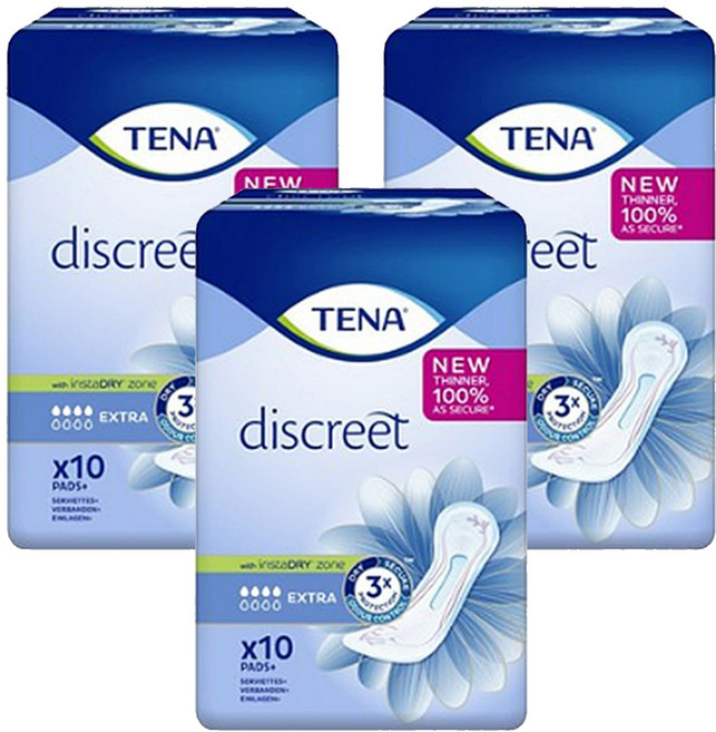 TENA 添寧 女士成人紙尿褲, 特強, 10入, 3個