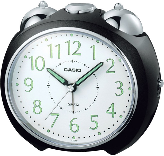 CASIO 卡西歐 造型指針鬧鐘, 黑色