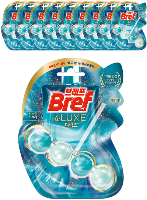 Bref 妙力 豪華茉莉水漾馬桶清潔劑, 50g, 10個
