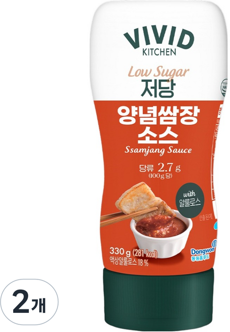 VIVID KITCHEN 低糖調味包飯醬, 330g, 2個