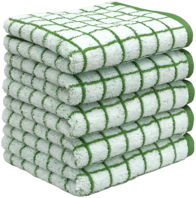 AMENITY TOWEL 經典設計毛巾 200g 40支精梳棉, 森林綠, 5個