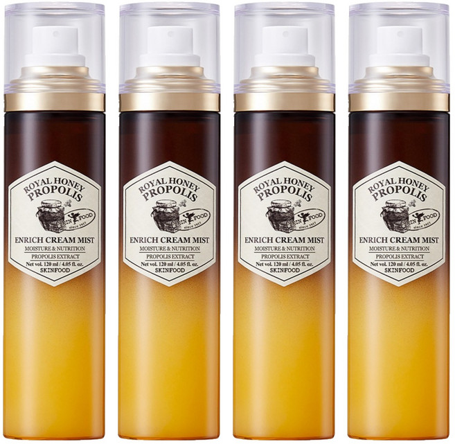 SKINFOOD 皇家蜂蜜蜂膠豐潤面霜噴霧, 120ml, 4個