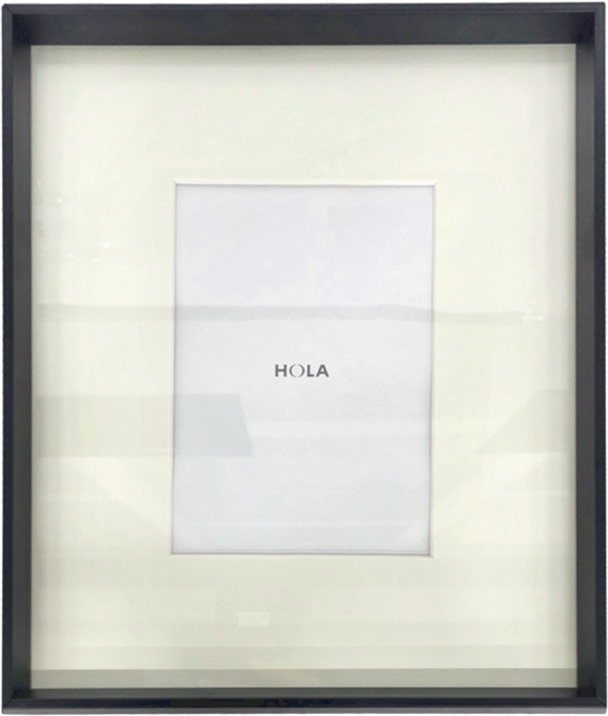HOLA 和樂家居 克萊歐 簡約鋁製相框, 黑色, 1個