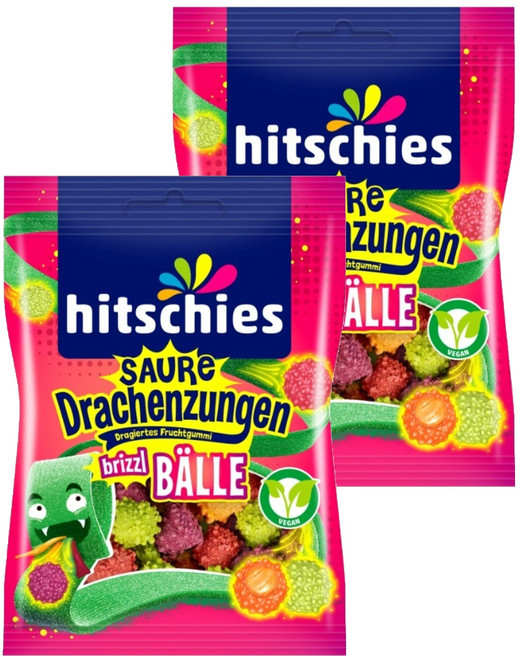 hitschies 希趣樂 酸龍球, 100g, 2個