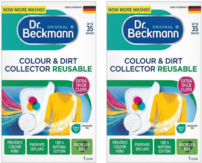 Dr.Beckmann 超防染護色魔布 重複式, 1片, 2盒