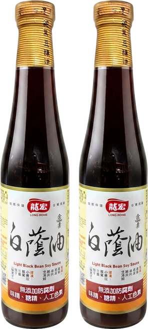 龍宏 白蔭油, 420ml, 2瓶
