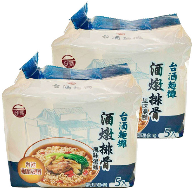 台酒 台酒麵攤 酒燉排骨風味湯麵, 10包