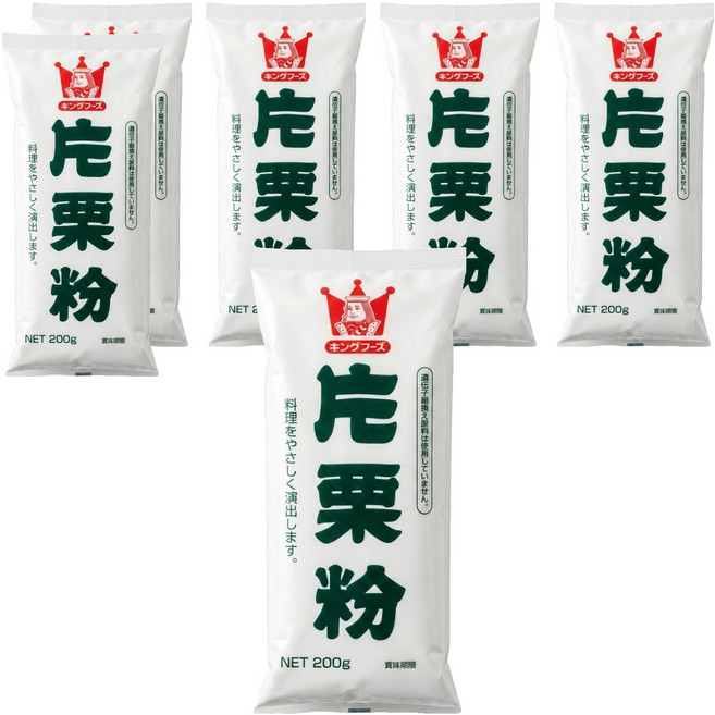 King Foods 王印 片栗粉 馬鈴薯澱粉, 200g, 6包