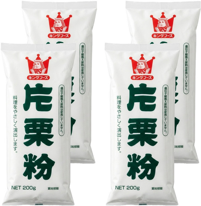King Foods 王印 片栗粉 馬鈴薯澱粉, 200g, 4包