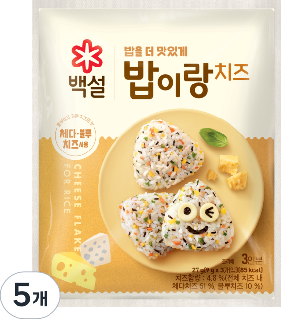 CJ BEKSUL 白雪 起司飯, 27g, 5個