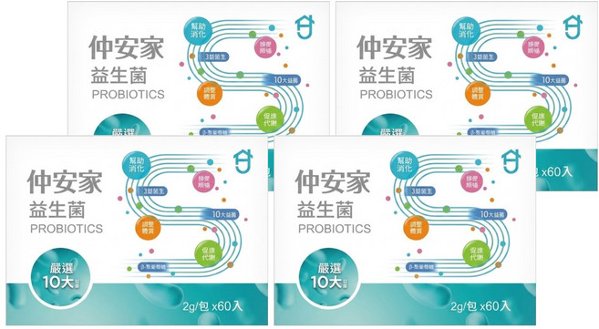 JOIN HOME 仲安家 益生菌, 2g, 60包, 4盒