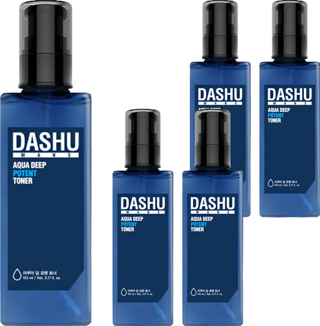 DASHU 男士水潤深層活力化妝水, 153ml, 5個