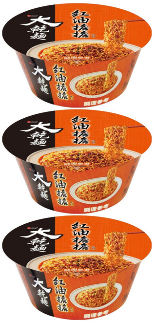 維力 大乾麵 紅油擔擔風味, 3入