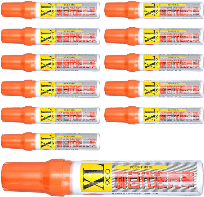 LIBERTY 利百代 特大號嘜克筆 900XL-OR 斜方尖 12.5mm, 橙色, 12支