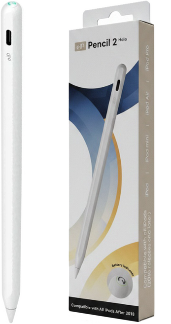 eiP iPad Air M2/iPad Pro M4適用 觸控筆 白色 Pencil 2 全磁吸 1支 Box Damage Discount