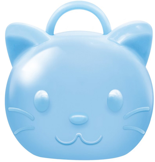 bab 培寶 安撫奶嘴收納盒, 萌萌猫藍, 1個