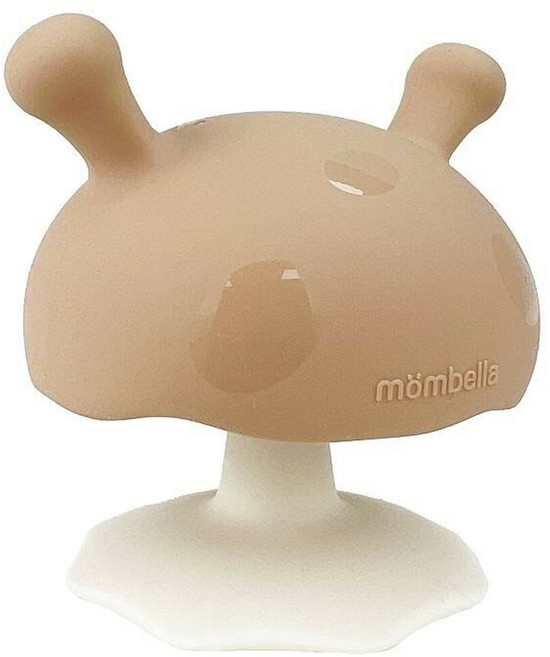 mombella 啾比小蘑菇固齒器 適用年齡3個月以上, 固齒器, 焦糖奶茶, 1個