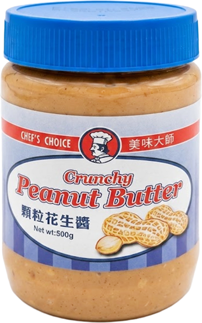 CHEF'S CHOICE 美味大師 顆粒花生醬, 500g, 1罐
