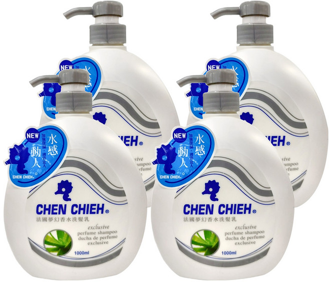 晨捷 夢幻香水洗髮乳, 1L, 4瓶