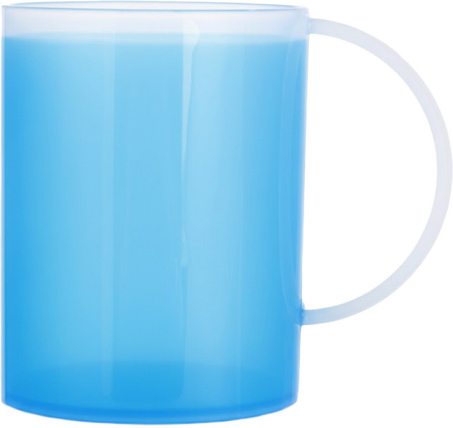 KEYWAY 聯府 彩玉雙色口杯 中 400ml, 藍色, 3個