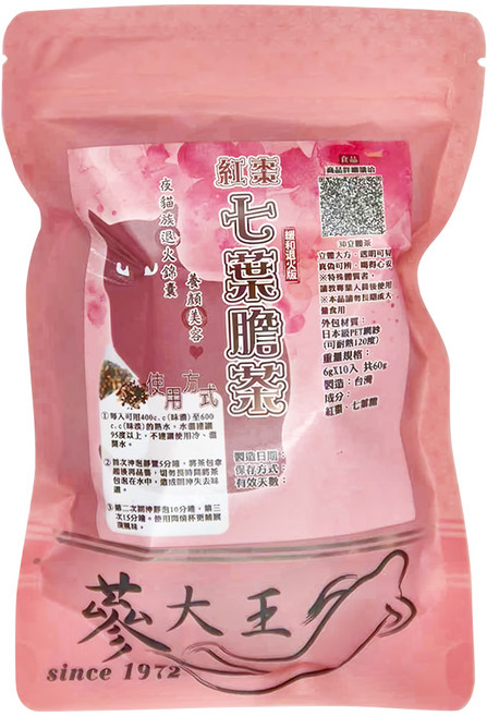 紅棗七葉膽茶包, 6g, 10包, 1袋