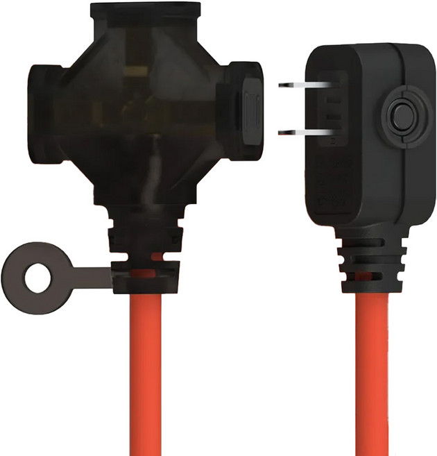 PowerWork 動力工廠 40尺1對3座耐熱動力軟線 CT-2031T, 12m, 橘色, 1條