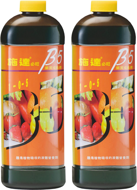 施達 B-5果實肥 植物營養劑 1罐, 300ml, 2組