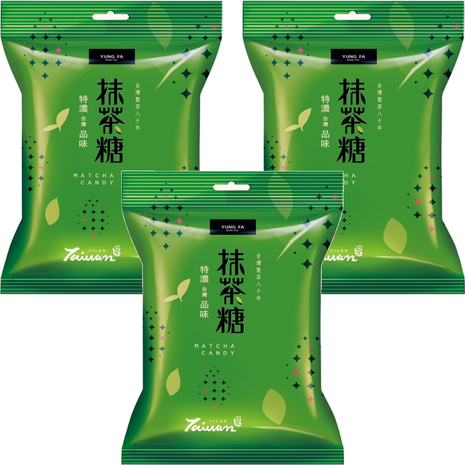 永發茗茶 特濃抹茶糖, 100g, 3袋