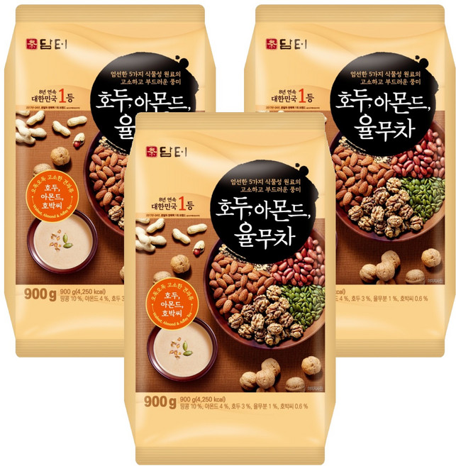 Damtuh 丹特 核桃杏仁薏仁茶隨身包, 900g, 1包, 3包