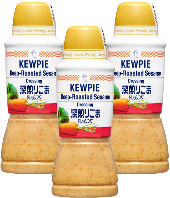kewpie 深煎胡麻醬, 380ml, 3瓶
