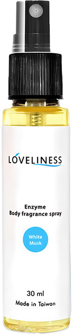 LOVELINESS 樂芙妮絲 腋味淨酵素體香噴霧 30ml - 白麝香 台灣製, 1件