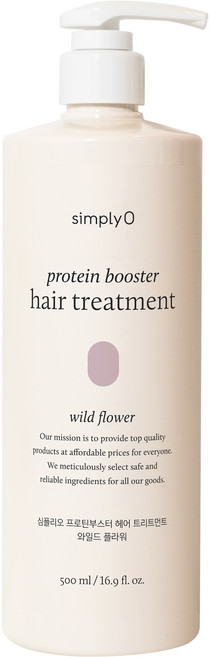 simplyO 蛋白質護髮素 野花香, 1瓶, 500ml